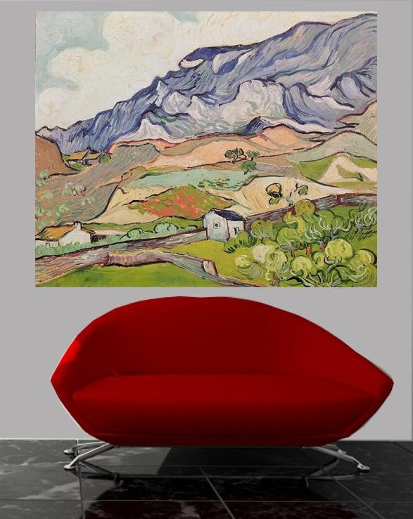 van Gogh "The Alpilles" (1890) Wall Decal
