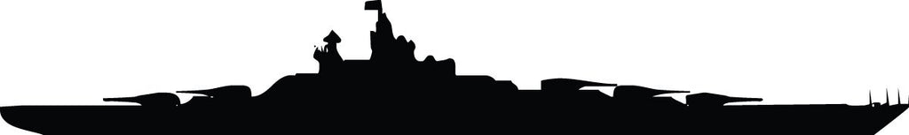Haynes Battleship I Silhouette Wall Decal Cutout
