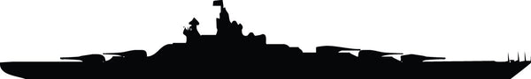 Haynes Battleship I Silhouette Wall Decal Cutout