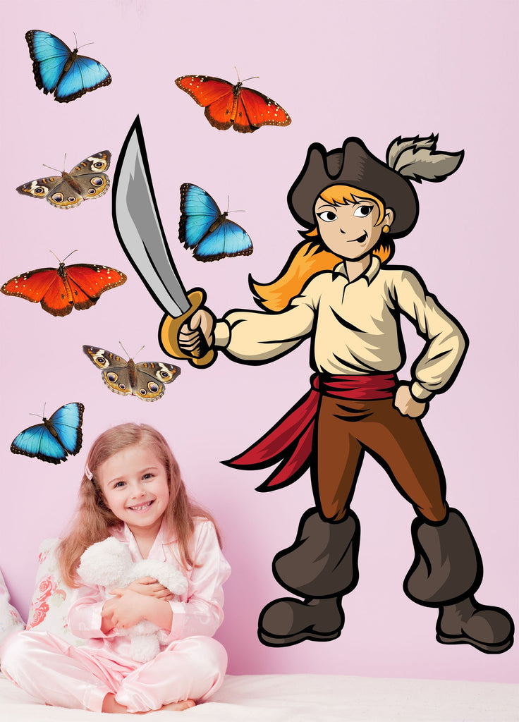 Winn Pirate Girl II Wall Decal Cutout