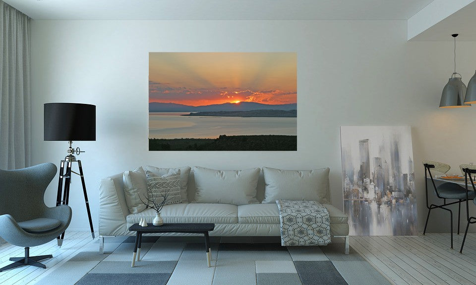 Hogan Sunset I Glossy Poster