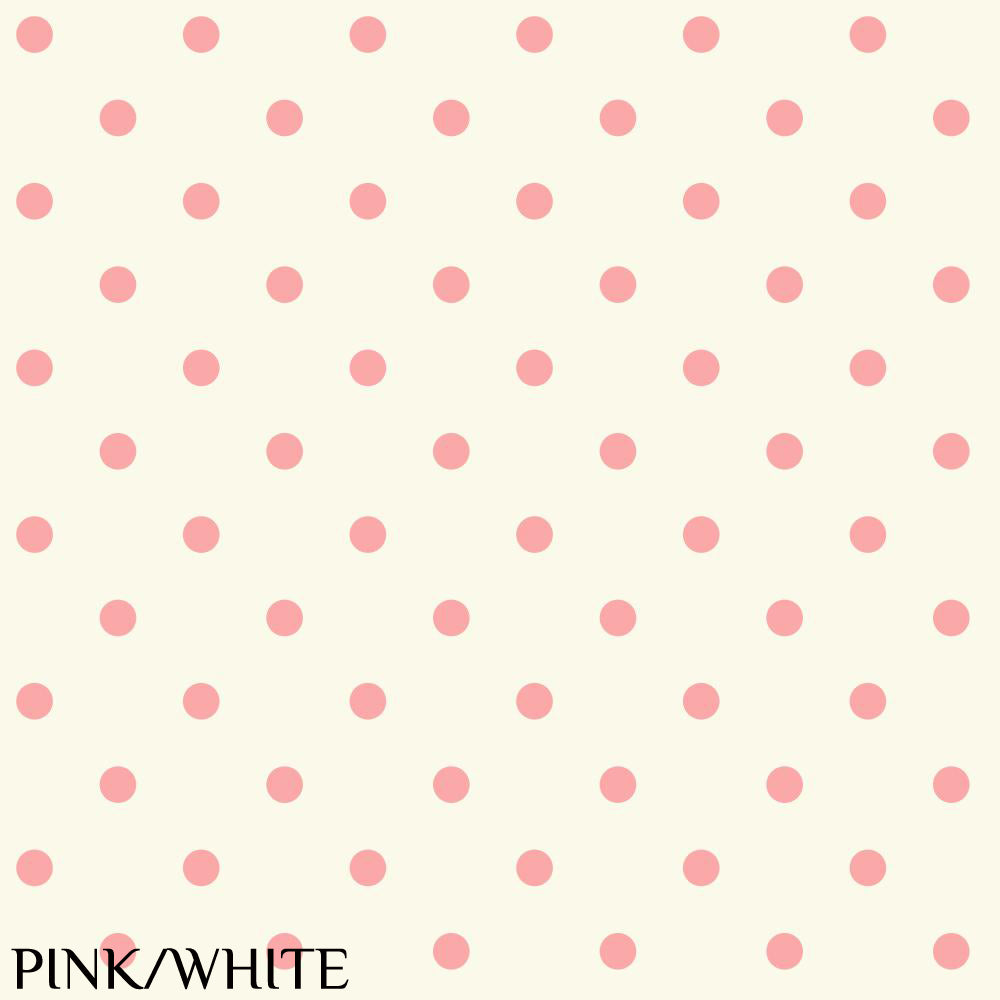 Waverly "Circle Sidewall" Pink/White Wallpaper