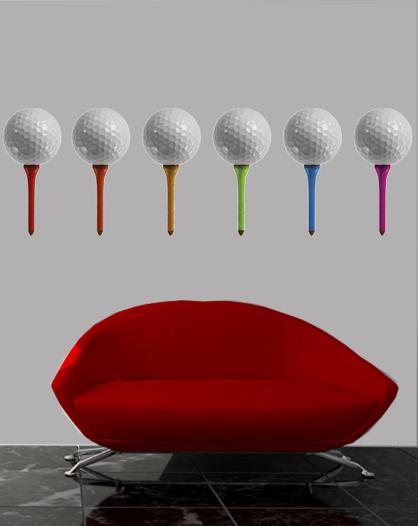 Golf Wall Decal Cutouts Installed