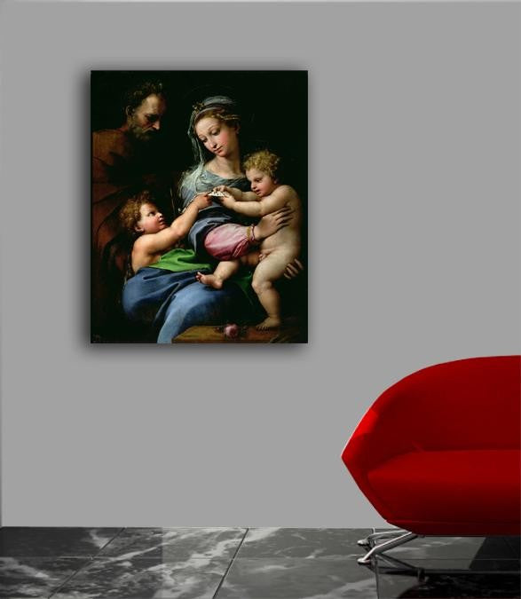 Sanzio "The Virgin of the Rose" (16th) Canvas Installed