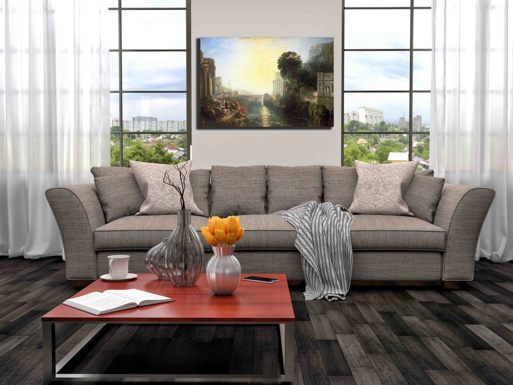 Turner "The Rise of the Carthaginian Empire" (1815) Canvas Installed