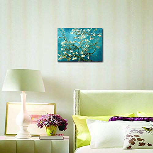 Wieco Art - Van Gogh Almond Blossom Giclee Canvas Print 12"x16"