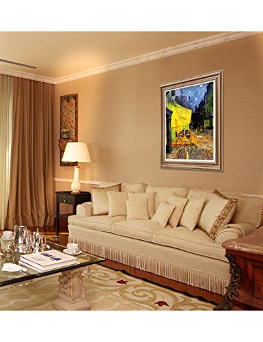 DecorArts - Van Gogh "Cafe Terrace At Night" Framed Giclee Print 35"x29" Installed2