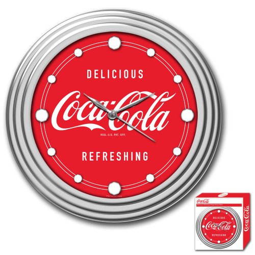 Coca-Cola 12" Chrome Clock