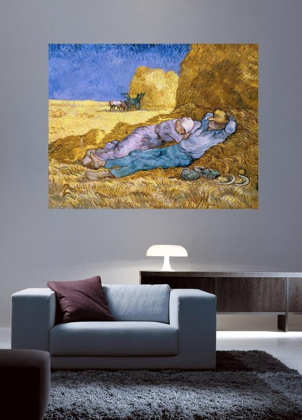 van Gogh "The Siesta After Millet" (1890) Wall Decal