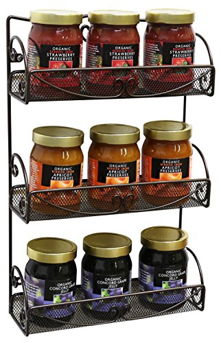 DecoBros 3 Tier Wall Mounted Spice Rack 11"x17.5" Example2