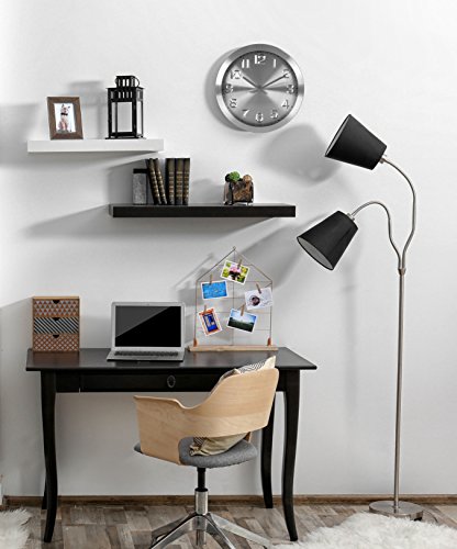 Utopia Home 12" Large Decorative Wall Clock Installed