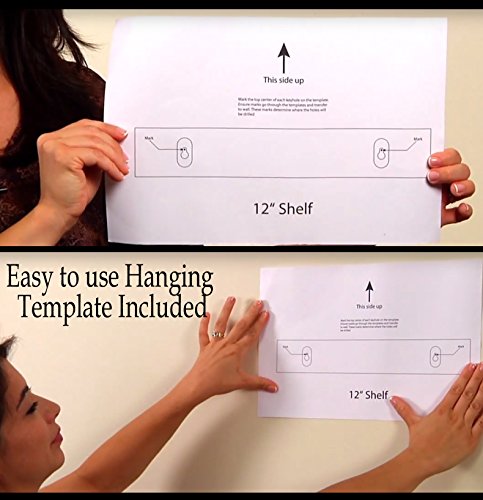 Melannco Wall Shelves (Set of 4) 2 Colors Instructions