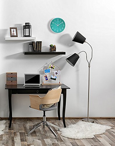 SonYo 10" Silent Quartz Modern Simple Wall Clock (5 colors) Installed