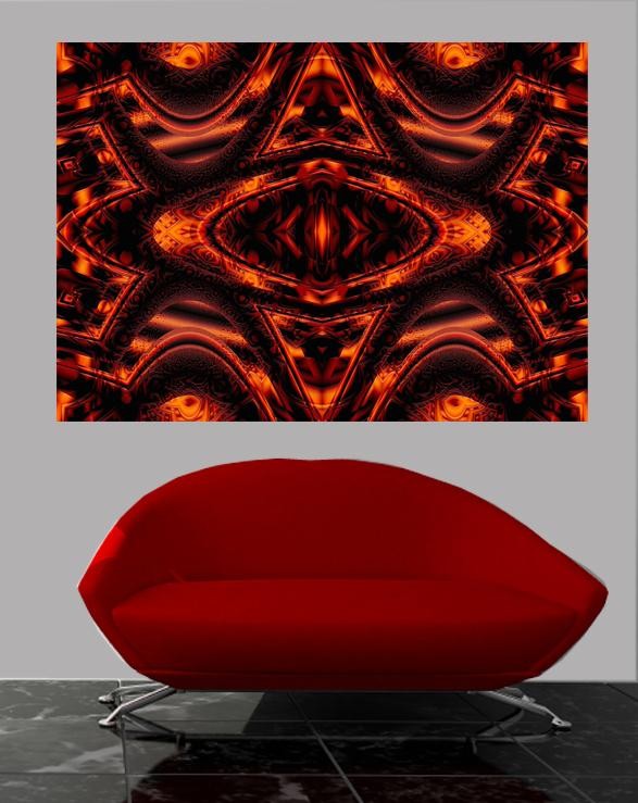 Xzendor7 "Corridors of the Deep Space SymQuad Evolution" Glossy Poster