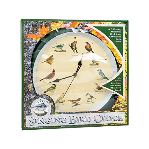 Mark Feldstein and Associates Original 13" Singing Bird Clock Packaged