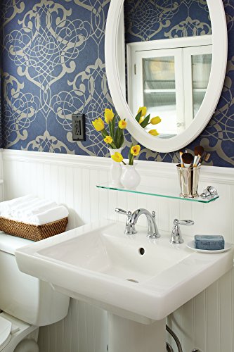 Moen Preston Bathroom Vanity Shelf 5.5"x19.5" Installed