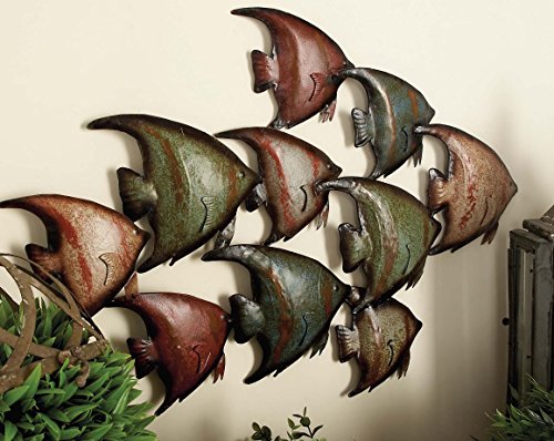 Deco Metal Fish Wall Decor Installed