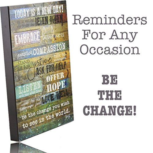 Marla Rae "Today is a New Day" Wood Wall Art Print 16 x 12 Angle