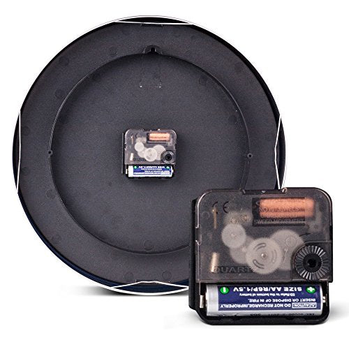 Egundo 12" Silent Metal Wall Clock Black