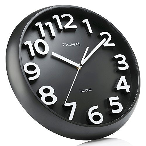 Plumeet 13" Silent Wall Clock Angle