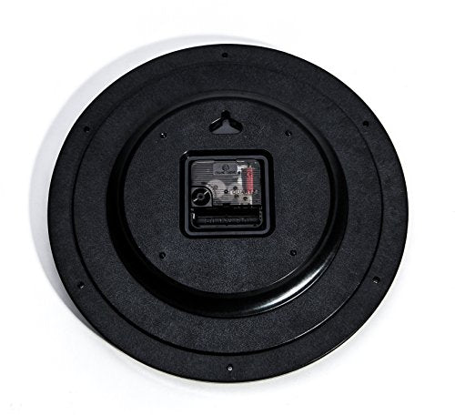 Bekith 11.5" Non Ticking Round Quartz Wall Clock Back