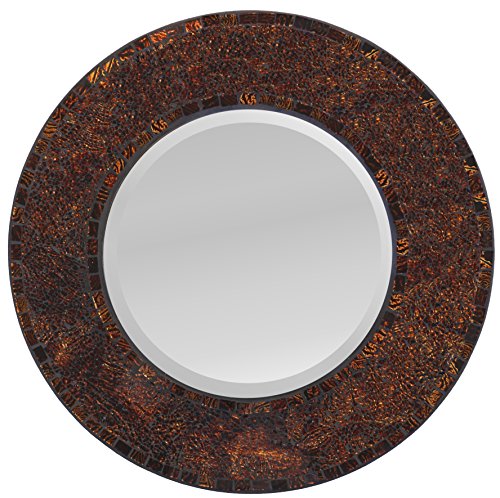 Lulu Decor, Baltic Crush Amber Mosaic Wall Mirror (LP71M)