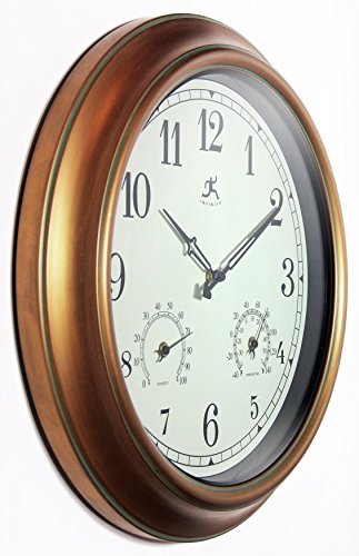 Infinity Instruments 18" Craftsman Wall Clock Angle