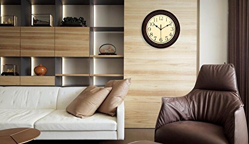 Bekith 12" Round Classic Quartz Clock Installed2