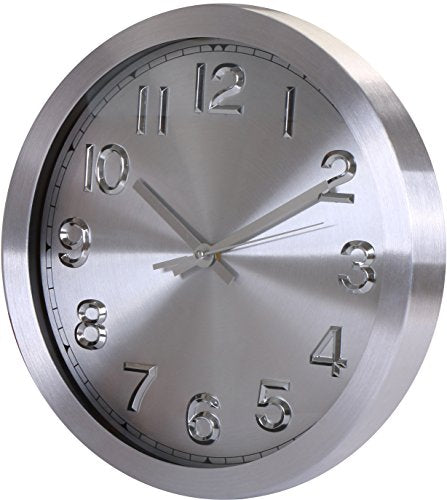 Utopia Home 12" Large Decorative Wall Clock Angle