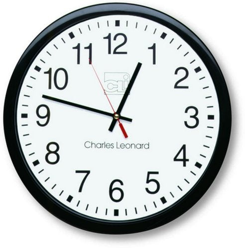 Charles Leonard 14" Thinline Quartz Wall Clock