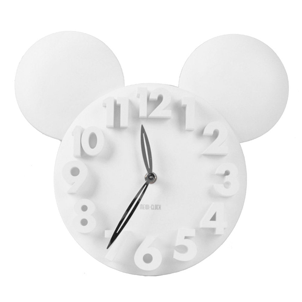 Mickey Mouse 3D Wall Clock White