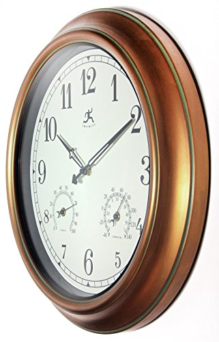 Infinity Instruments 18" Craftsman Wall Clock Angle2