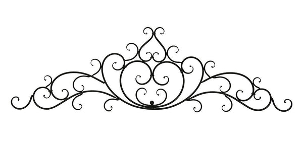 Decorative Wrought Iron Metal Wall Art 15"x48"