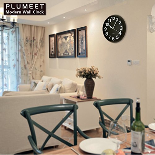 Plumeet 13" Silent Wall Clock Installed