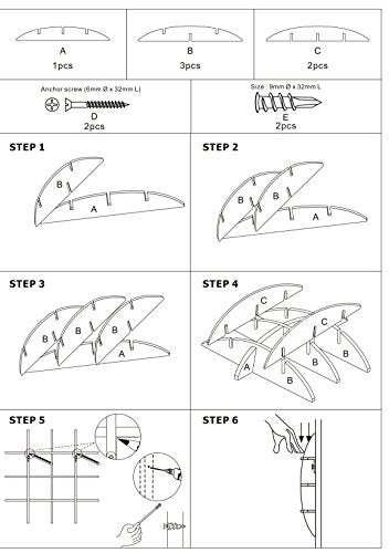 Shelving Solution Cross Display Wall Shelf 9.5"x29.5" (2 Color Variants) Instructions