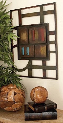 Benzara Metal Wall Decor Plaque 20"x27.5" Installed