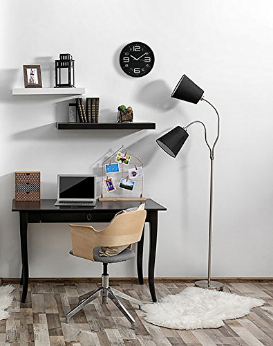 SonYo 10" Big 3D Number Silent Wall Clock Installed