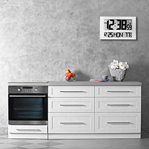 MARATHON Commercial Grade Jumbo Atomic Wall Clock 16"x11" Installed