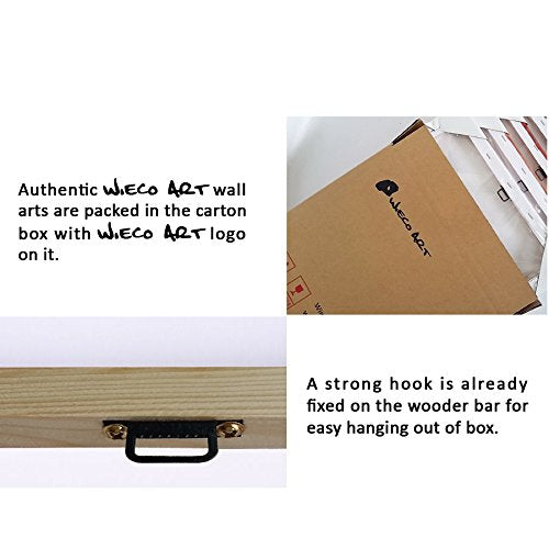 Wieco Art - Blooming Poppies Gallery Wrapped Giclee Canvas Print 29.5"x39.33"