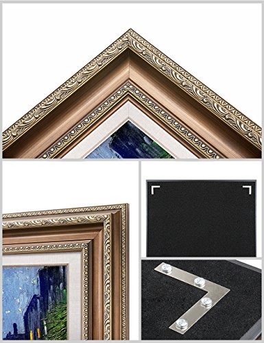 DecorArts - Van Gogh "Cafe Terrace At Night" Framed Giclee Print 35"x29" Frame