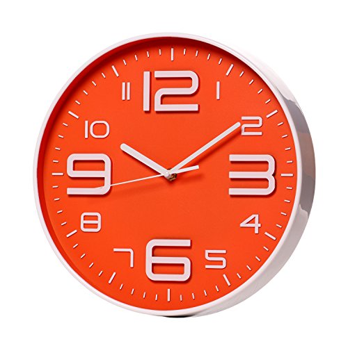 SonYo 10" Big 3D Number Quartz Silent Wall Clock Angle