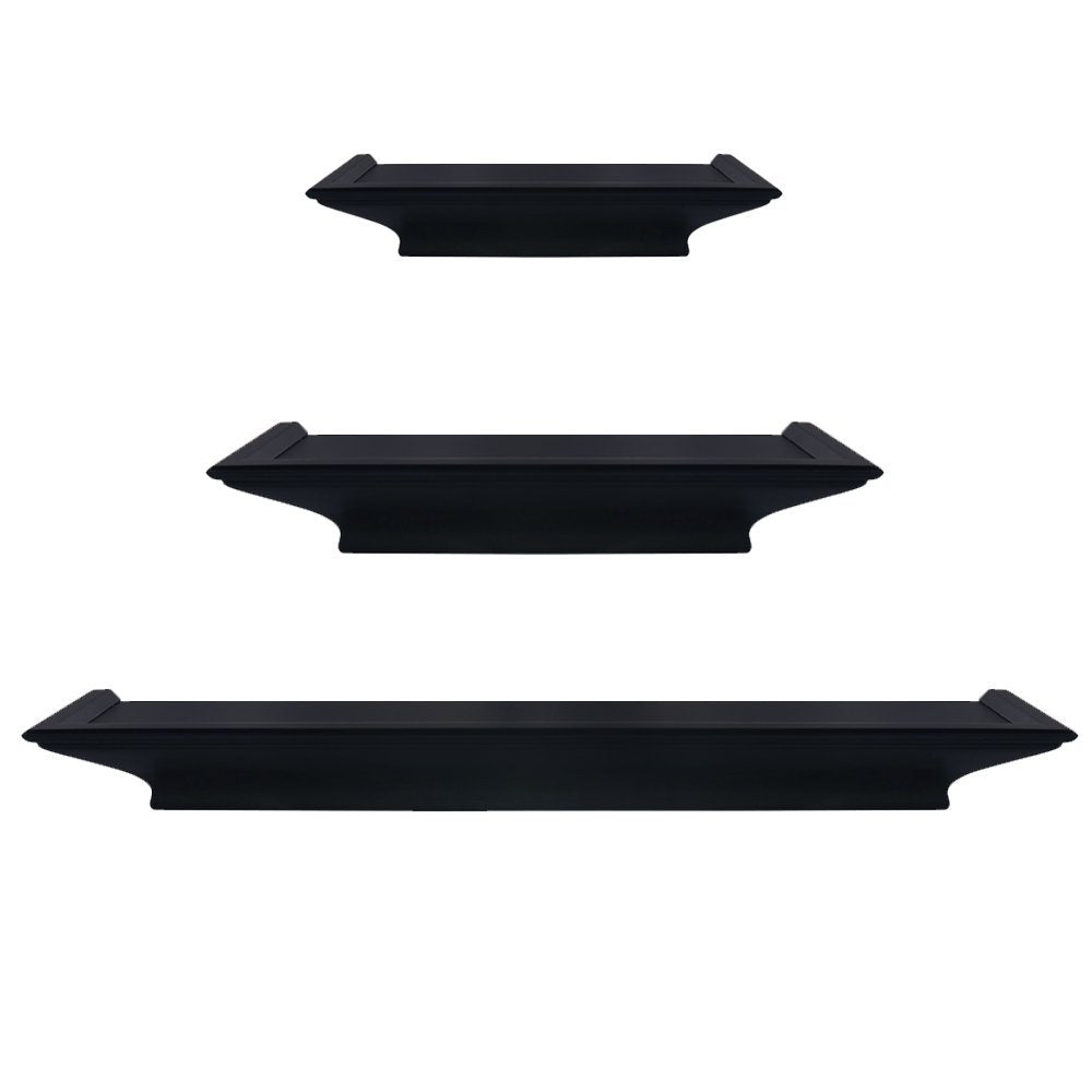 Burnes of Boston Level Line Ledge Set Black