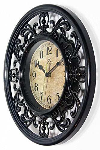 Infinity Instruments Sofia 12" Silent Sweep Wall Clock Angle2