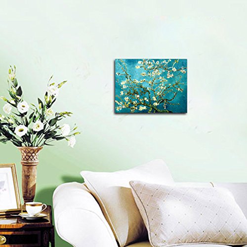 Wieco Art - Van Gogh Almond Blossom Giclee Canvas Print 12"x16"