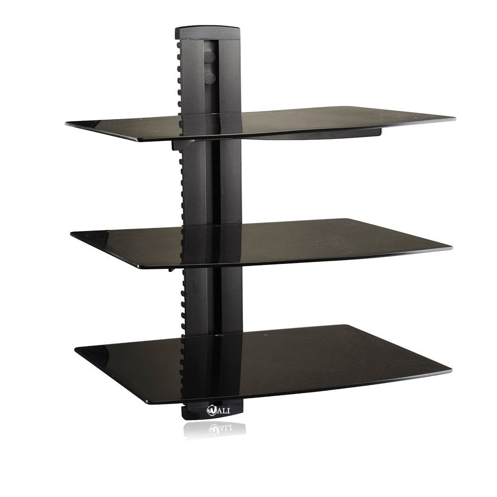 WALI Floating Shelf with Strengthened Tempered Glass