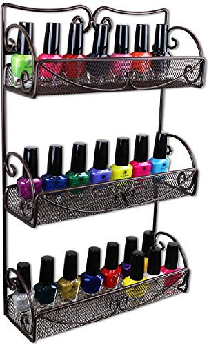 DecoBros 3 Tier Wall Mounted Spice Rack 11"x17.5" Angle