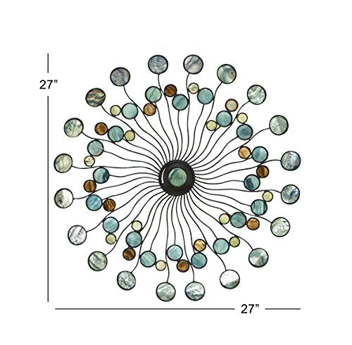 Deco 27" Reflections Metal Wall Decor Size