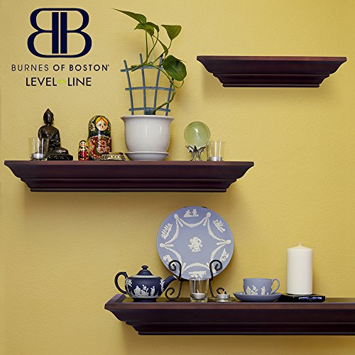 Burnes of Boston Level Line Ledge Set Walnut Installed