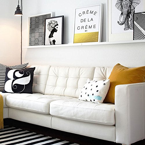 WALLNITURE Modern Design Floating Wall Mount Shelf 3.5"x46" Installed6