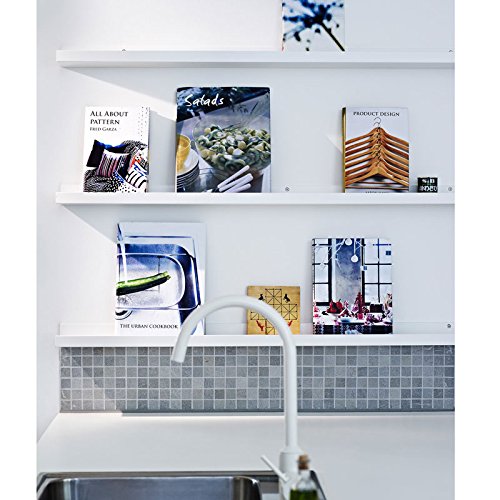 WALLNITURE Modern Design Floating Wall Mount Shelf 3.5"x46" Installed4